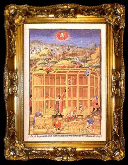 framed  MASTER of the Duke of Bedford Building of the Ark, ta009-2